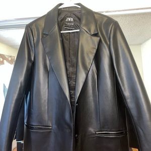 Zara Leather Blazer/Coat